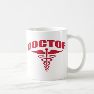 Doctor Caduceus Red Koffiemok