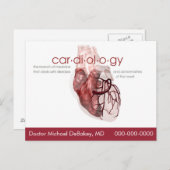 Doctor Cardiology Briefkaart (Voorkant / Achterkant)