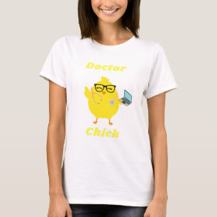 Doctor Chick Funny Easter T shirt Medisch