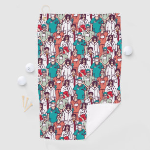 Doctor & chirurg Patroon Golfhanddoek