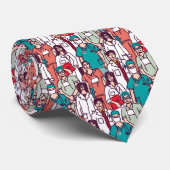 Doctor & chirurg Patroon Stropdas (Opgerold)