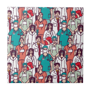Doctor & chirurg Patroon Tegeltje