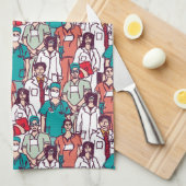 Doctor & chirurg Patroon Theedoek (Quarter Fold)