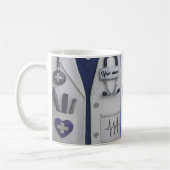 Doctor Coat Stethoscope Mug | Custom Medical Nurse (Gauche)