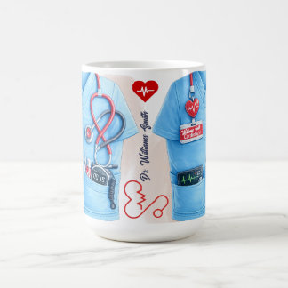 Doctor Coat Stethoscope Mug | Custom Medical Nurse Koffiemok