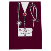 Doctor Congrats Medium Gift Bag Medium Cadeauzakje (Achterkant)
