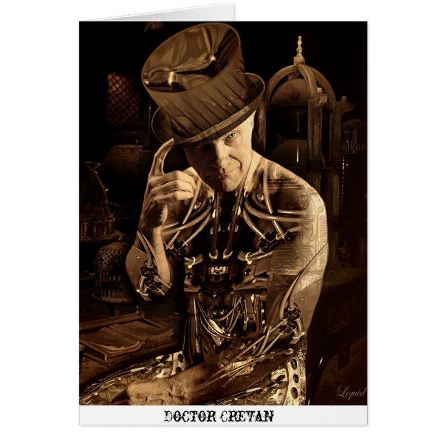 Doctor Crevan Steampunk Cyborg (Voorkant)