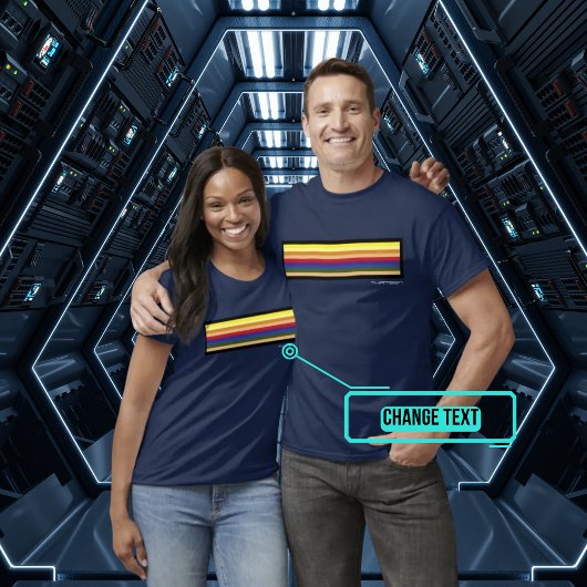 Doctor Dertien geïnspireerde regenboog T-shirt