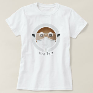 Doctor Emoji Afrikaans-Amerikaanse T-shirt