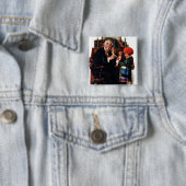 Doctor en de Doll Vierkante Button 5,1 Cm (In situ)