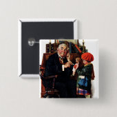 Doctor en de Doll Vierkante Button 5,1 Cm (Voorkant /achterkant)