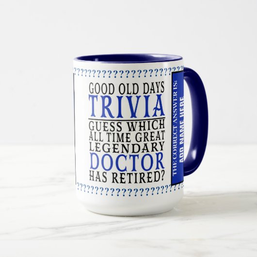 Doctor Funny Personalized Remoe, Mok in ruste (Voorkant rechts)