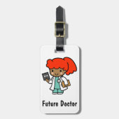 Doctor Girl met Xray Bagagelabel (Voorkant verticaal)