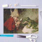 "Doctor Gnome Inspects Frog Tongue" door Heinrich  Tissuepapier (Craft)