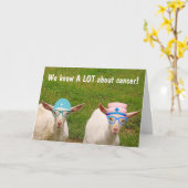 Doctor Goats Cancer Support Kaart (Gele Bloem)