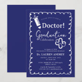 Doctor Graduation Party Invitation (Devant / Derrière)