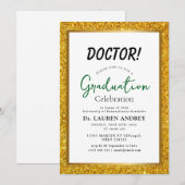 Doctor Graduation Party Invitation (Devant / Derrière)