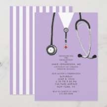 Doctor Graduation Party Invitations