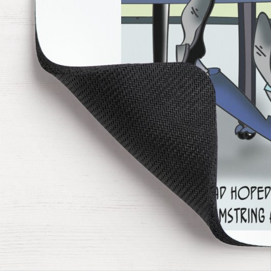 Doctor Handles Pulled Hamstring onprofessioneel Muismat (Hoek)