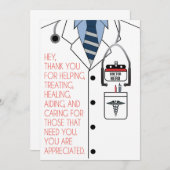 Doctor Hartelijk dank Bedankkaart (Voorkant / Achterkant)