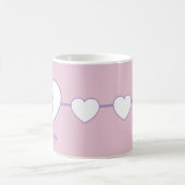 Doctor Heart Pink and Purple coffee mug (Centre)