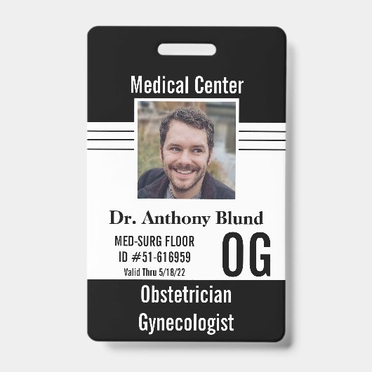 Doctor ID Simple en Elegant Badge (Voorzijde)