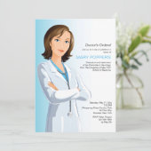 Doctor in de Afstuderen (F) Kaart (Staand voorkant)