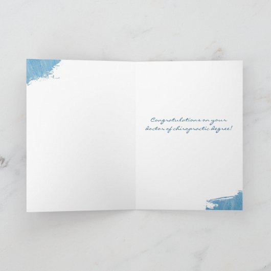 Doctor in de Chiropraktijk Afstuderen Card, DC afs Kaart (Binnen)
