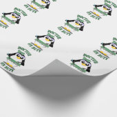 Doctor in de dienst Pinguïn (vrouw) Cadeaupapier (Hoek)