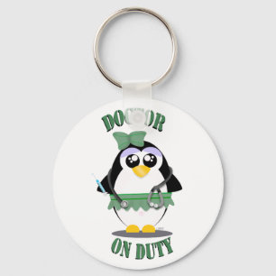 Doctor in de dienst Pinguïn (vrouw) Sleutelhanger