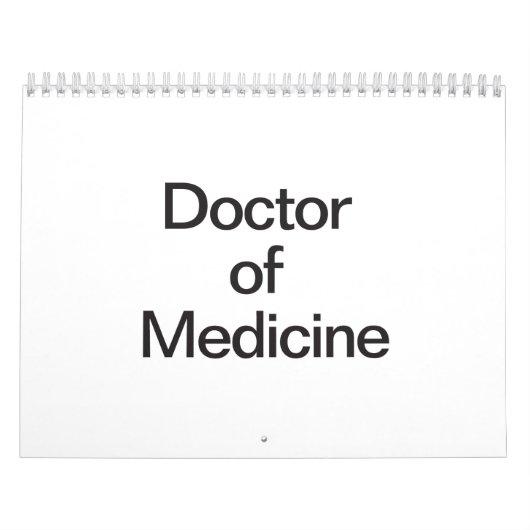 Doctor in de geneeskunde kalender (Hoes)