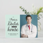Doctor in de huisartsenpraktijk Medische Afstudere Kaart (Staand voorkant)