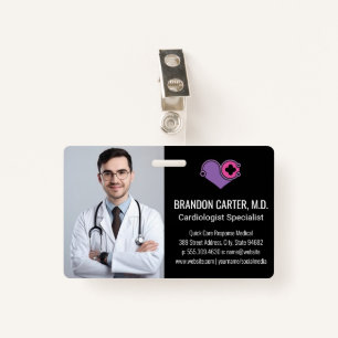 Doctor in de labjas   Cardiologie Logo Badge
