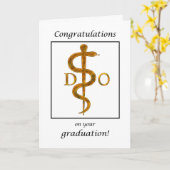 Doctor in de osteopathie Afstuderen gefeliciteerd Kaart (Gele Bloem)