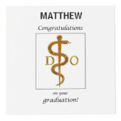 Doctor in de osteopathie Afstuderen gefeliciteerd Kubus (Rechts)