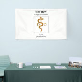 Doctor in de osteopathie Afstuderen gefeliciteerd Spandoek (Beurs)