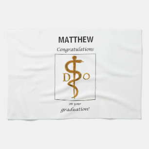 Doctor in de osteopathie Afstuderen gefeliciteerd Theedoek