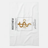 Doctor in de osteopathie Afstuderen gefeliciteerd Theedoek (Verticaal)