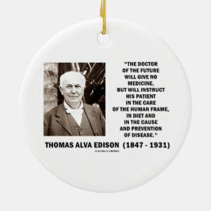 Doctor in de toekomst geen medicijnpreventie geven keramisch ornament