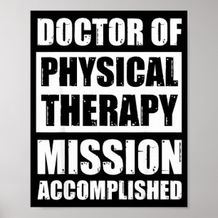 Doctor in fysiotherapie afstuderen dpt afgestudeer poster