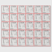 Doctor kerst cadeaupapier (Vlak)