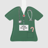 Doctor kerstcollecteerbaar ornament (achterkant)