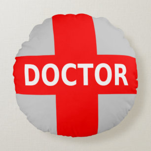 Doctor Logo Rond Kussen