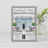 Doctor Medical Afstuderen Uitnodiging (Staand voorkant)