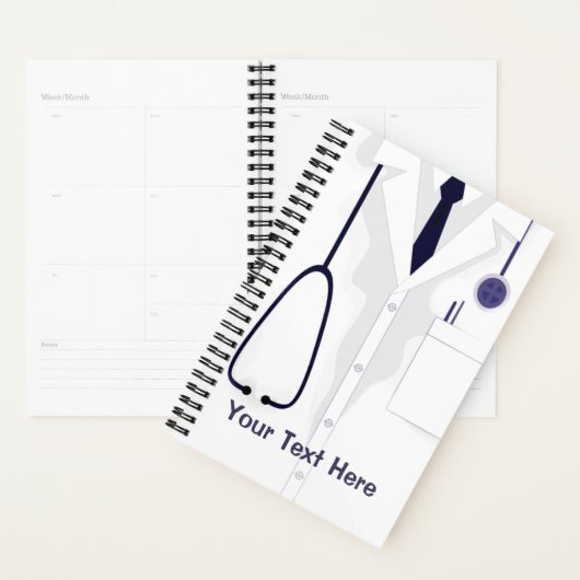 Doctor Medical Coat Male White Planner (Display)