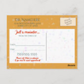 Doctor Medical Reminder  Kaart goud (Achterkant)