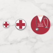 Doctor Medical School Afstuderen Confetti (Achterkanten)