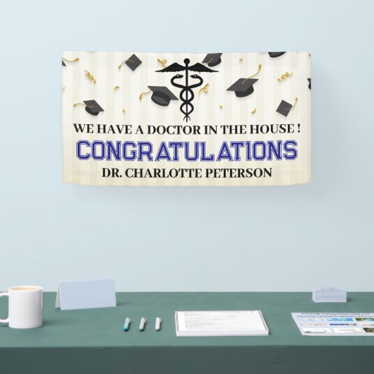 Doctor Medical School Afstuderen Spandoek (Beurs)