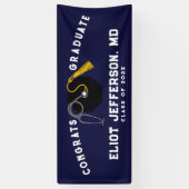 Doctor Medical School Afstuderen Spandoek (Verticaal)