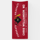 Doctor Medical School Afstuderen Spandoek (Verticaal)